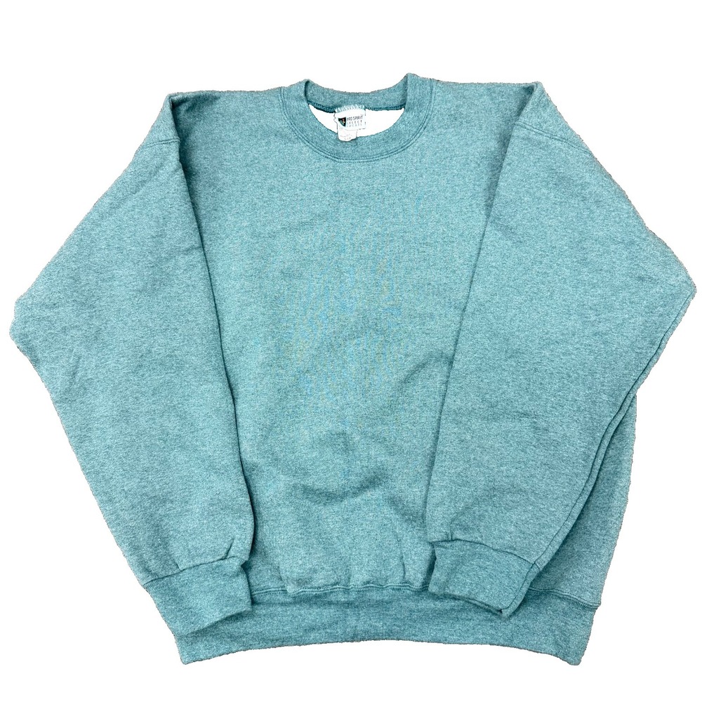 Vintage Pro Spirit Select Sweats Teal Green Heather Crewneck‎ Sweatshirt XL USA